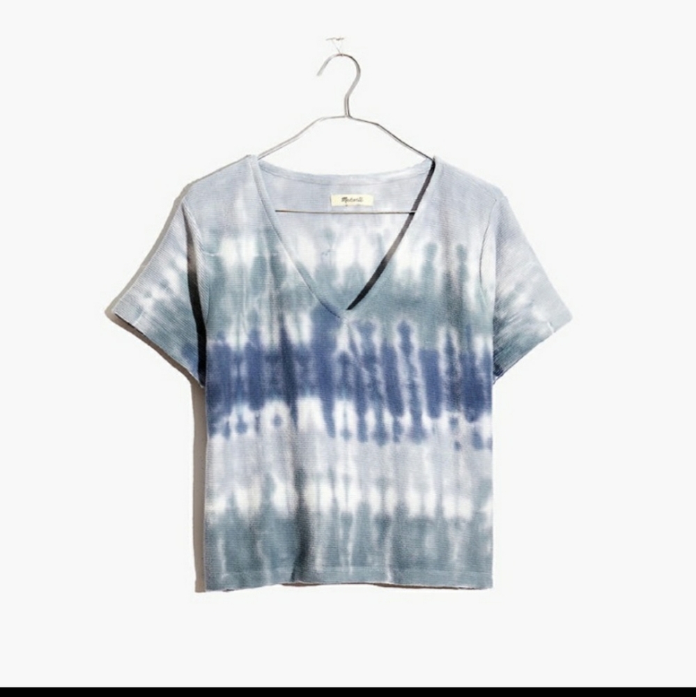 Tie dye boxy madewell tee